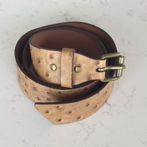 Ostrich Leather Belt